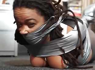 gros-nichons, collants, interracial, lesbienne, bdsm, black, bas, bondage