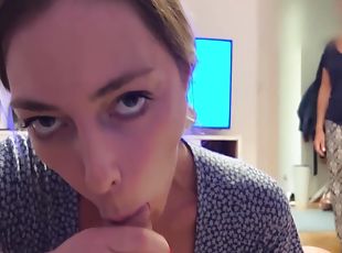 My Stepmom Caught Me Giving A Blowjob To My Boyfriend. We Were Talk...