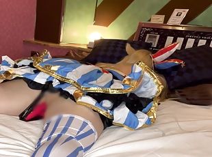 Polka cosplayer masturbate