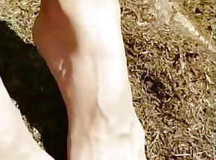 Beautiful mature feet with lovely bunions