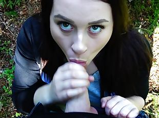 He Caught Me Masturbating In The Woods - I Gave BJ & Let Him Cum On...