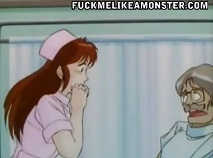 pielęgniarka, doktor, hardcore, napalona, anime, hentai