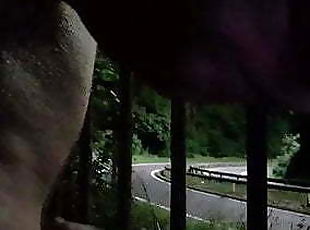 Orgasm on roadside