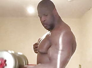 papa, amateur, gay, black, britannique, pappounet, musclé