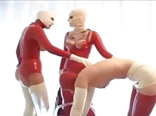 skønheder, lesbisk, legetøj, fingering, trekanter, fetish, latex