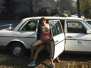 taxi driver takes a sex break