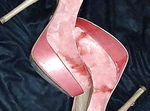 Cum on GF Suede Plateu High Heels (5. Shot)