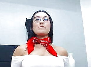 masturbation, latina, webcam