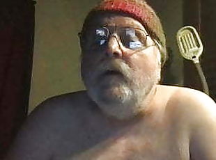 grandpa stroke on webcam