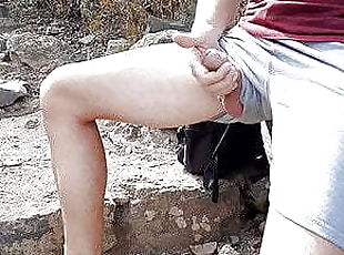 masturbation, monstre, en-plein-air, amateur, énorme-bite, gay, branlette, cam, voyeur, secousses