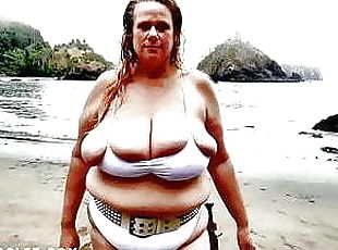 pantat, payudara-besar, gemuk-fat, besar-huge, wanita-gemuk-yang-cantik, pantai, gemuk, normal, payudara, bikini