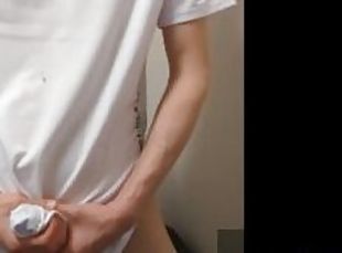 Japanese hentai guy wearing sexy nightwear nipple masturbation and ...