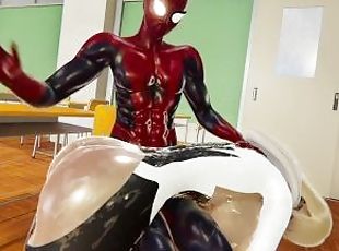 Spider Gwen BDSM Training Spanking Whipping Cum in Mouth - Spiderma...