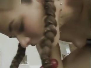 Pigtail Teen Girl Getting Fucked Hard by Two Older Guys in Horny Th...