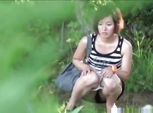 Asians squat and piss