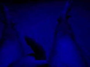 1234traxxx's cock in blue light 