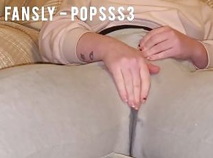 I love holding my pee but I waited to long and wet myself so I cum ...