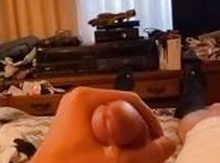 svær, onani, amatør, cumshot, stor-pikk, tenåring, pov, cum, alene, hvit