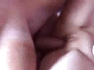 Horny amateur bitch gets her shaved twat banged deep in homemade vid