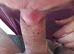 mature, fellation, belle-femme-ronde, hirondelle, ejaculation, américaine