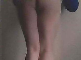 cul, collants, maigre, gay, maison, jambes