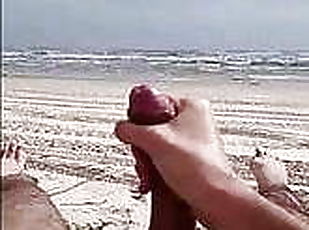 masturbation, en-plein-air, public, maigre, amateur, gay, plage, secousses, américaine, minet