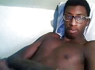 masturbation, amateur, énorme-bite, gay, branlette, black, secousses, webcam, minet, bite