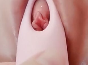 He massages my pussy and clit until I cum