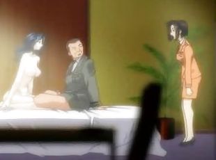Pretty anime chick enjoys sucking some guy's massive prick
