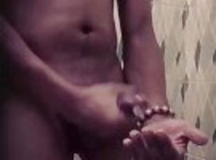 asiatique, masturbation, amateur, ejaculation-sur-le-corps, énorme-bite, gay, branlette, ejaculation, solo, réalité