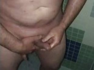 baignade, masturbation, pisser, public, amateur, ejaculation-sur-le-corps, gay, secousses, douche, solo