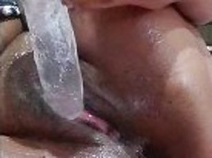 cul, grosse, masturbation, chatte-pussy, amateur, ébène, jouet, black, belle-femme-ronde, baby-sitter