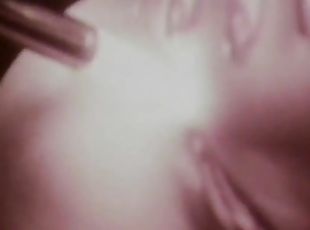 Sinful Retro MILF Crams Sex Toys Up her Pussy and then Gets Anal Fucked