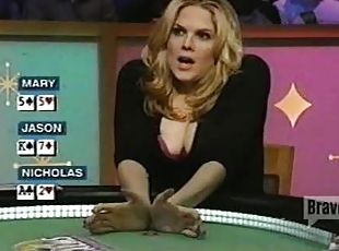 Mary McCormack's Cleavage In Celebrity Poker