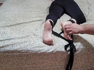 bondage tied down teen tickle torture