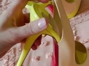 Teasing, Sweaty delicious Louboutin Sling backs. Wanna see what els...