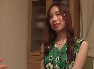 Natural tits Japanese hottie moans while getting fucked from behind