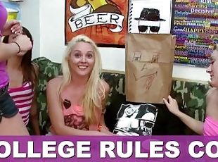 COLLEGE RULES - Collection Of Teen Sluts Fucking Frat Boys In The D...