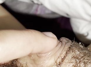 clitoris, karvainen, valtava, masturbaatio, orgasmi, pillu-pussy, soolo