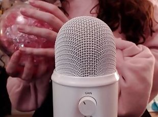  Glass scratching pink asmr 