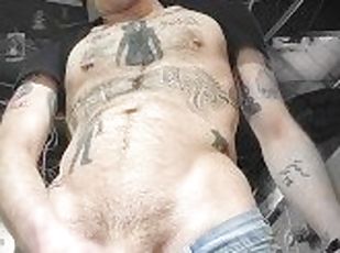 DIRTY TATTOO WHITE TRASH PUNK BEERMUNKIE CUMMING HARD CLOSE UP FOR ...