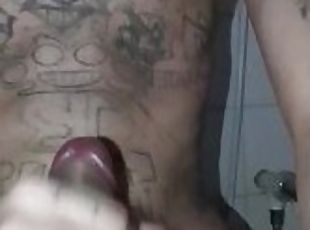 mastrubacija, amaterski, velik-penis, hardcore, porno-zvezda, drkanje, fetiš, solo, goti, tattoo