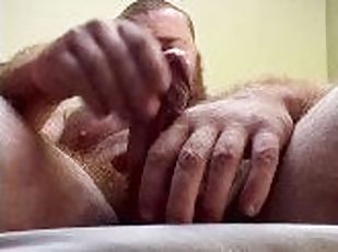 Beefy Hairy Bodybuilder Thick Veiny Cock Jerk Offs In Large Condom ...