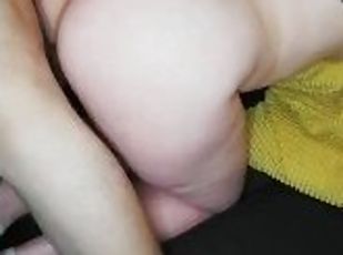 cul, gros-nichons, levrette, amateur, babes, énorme-bite, ados, maison, couple, rousse