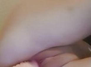 Sexy college girl fingering pussy and dp