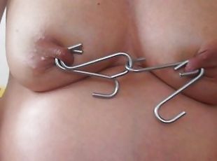 nippleringlover pregnant pierced milky tits kinky nipple play with ...