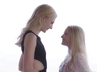 Worldly couple tries out new things and gets a petite blonde to joi...
