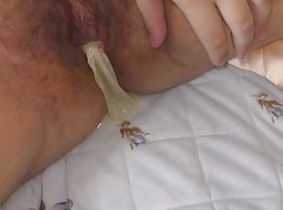 My cheating wife hide a broken condom full of cum from me inside he...