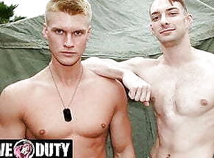 Blake Disciplines Soldier's Tight Hairy Hole - ActiveDuty