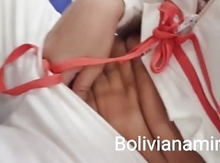 Peladinha no aeroporto de Cancun ????   Video completo en bolivianamimi.tv